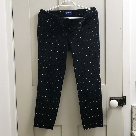 OLD NAVY women's black pixie pant sz 8 - Picture 1 of 5